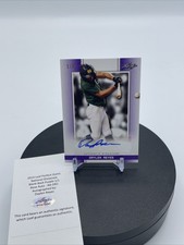 2019 Leaf Perfect Game National Showcase Auto Blank Back Purple Daylen Reyes 1/1