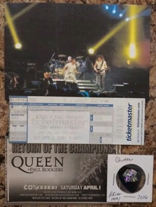 Queen ~ Brian May - Guitar Pick + 3rd ROW Ticket + Pictures + Drum Sticks + 🔥🔥 - Bild 1 von 11