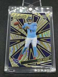 2025 Panini Revolution CAM WARD Fireworks Parallel /49 RC #205 Tennessee Titans  - Picture 1 of 2