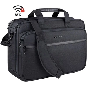 KROSER Laptop Bag Premium Laptop Briefcase Fits Up to 17.3 Inch Laptop - Afbeelding 1 van 7