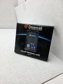 Sega Dreamcast Clear Blue VMU OEM Visual Memory Unit TESTED WORKS PERFECT #J34