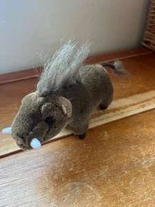 K&M International Small Brown Plush Warthog Stuffed Animal - 5 inches high x - Picture 1 of 10