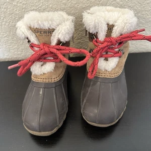 Sperry Alpine Salzwasserstiefel Entenstiefel Kleinkind 9m braun/schwarz - Bild 1 von 8