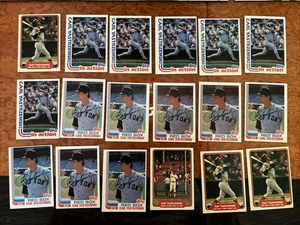 carl yastrzemski Boston Red Sox’s HOF 18 Card Lot 1982 Topps & Fleer NrMt+ - Bild 1 von 4