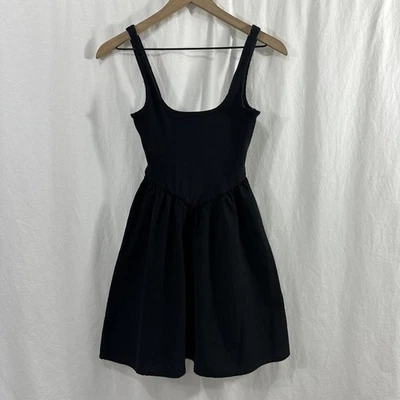 No Boundaries Basque V-Waist 无袖黑色迷你背心连衣裙女式 S 码 4/6 — 第 1/4 张图片