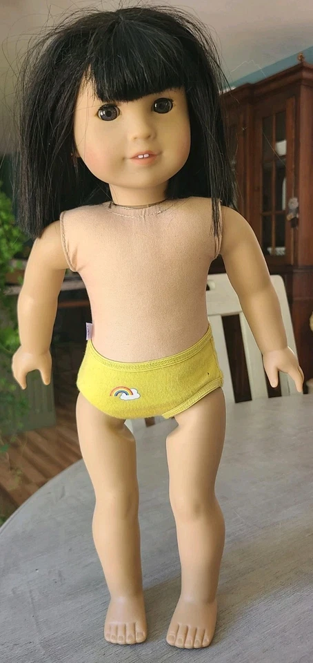American Girl Ivy Doll Pierced Ears Julie Friend 2008 & Rainbow AG Undies - Image 1 of 4