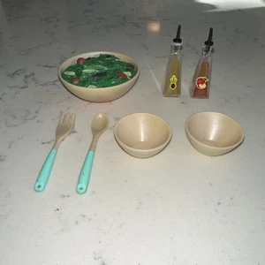 Our Generation Salad Bowl Serving Set Picnic Replacement fits American Girl Doll - Picture 1 of 7