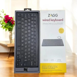 USB Wired Universal Keyboard Full Size QWERTZ For Laptop PC Computer Desktop - Picture 1 of 7