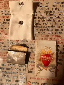 RARO RELICARIO DE PLATA San Buenaventura el "Doctor Seráfico": corazón pintado a mano - Imagen 1 de 15