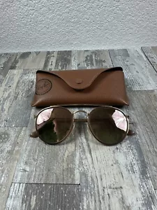 Ray Ban RB 3647-N 001/70 Round Double Bridge Gradient Pink Mirror Sunglasses - Picture 1 of 7