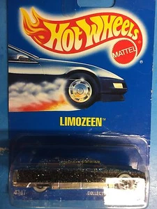 HOT WHEELS LIMOZEEN 1990 COLLECTOR #' 225 MOC ALL BLUE CARD WITH WHITEWALLS - Picture 1 of 1