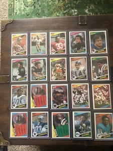 1984 Topps Football Lot 20 Different Stars NM Montana Marino Payton Bradshaw etc - Picture 1 of 9