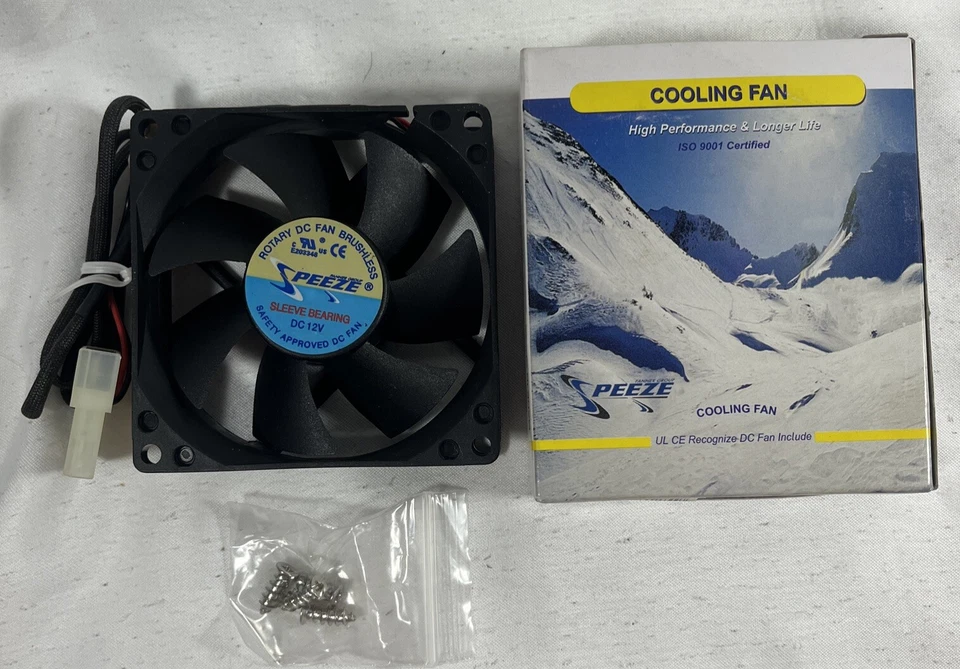 Peeze FD08025S1M3/4 80mm x 25mm Cooling Fan Sleeve Bearing - Image 1 of 2