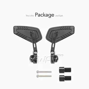 Bar end mirrors super slim BLADE fits Yamaha YZF-R125 XJR400 XJ-6 MT-01 - Picture 1 of 12