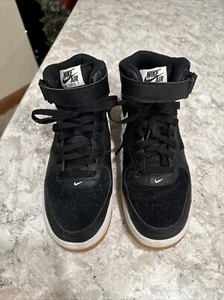 Nike Air Force 1 315-123 035 Size 8 Black / White High-Top B99 - Picture 1 of 8