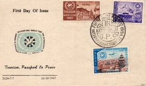 Nepal Mountain Tourism Set of 3 on FDC Cover 1967 - Picture 1 of 1