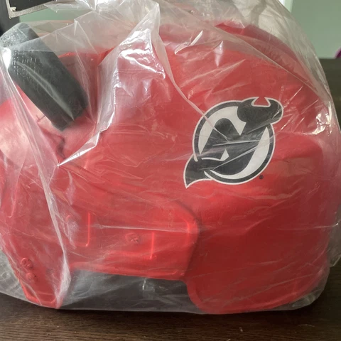 New Jersey Devils Vintage Helmet Heads Foam Head Hat NHL Hockey New Cover