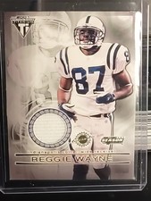 Reggie Wayne   2001 Titanium Private Stock Jersey Relic  #50  Colts