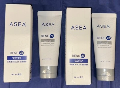 4 x Tubes ASEA RENU 28 Revitalizing Redox Gel 3oz/90 ml Exp. 1/27 Free Shipping