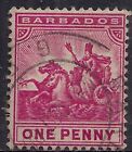 Barbados 1905 Kev11 1D Carmine Used Sg 137 ( K1320 )