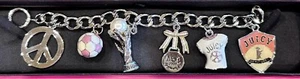 SEHR SELTEN 2008 JUICY COUTURE WELTCUP PRÄFIX CHARM ARMBAND VHTF - Bild 1 von 9
