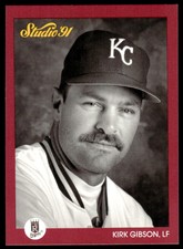 1991 Studio #66  Kirk Gibson      Kansas City Royals