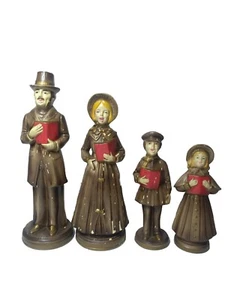 Vintage Weihnachtslieder - Mann Frau Junge Mädchen Figuren Made in Japan LESEN - Bild 1 von 15