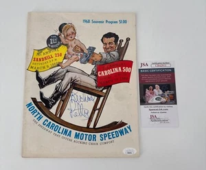 Richard Petty Signed Vintage Program 1968 Souvenir North Carolina Speedway JSA - Picture 1 of 8