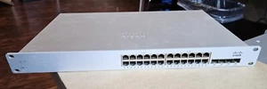 Cisco Meraki 24-Port Gigabit Cloud Managed Switch MS220-24P **UNCLAIMED** - Picture 1 of 3