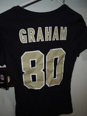 Новый Орлеан Saint's Jimmy Graham официальный NFL игроков рубашка Nike Slim Fit изящный! - Изображение 1 из 4