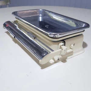 Vintage 1950s Scales German Krups Balance Mechanical Perla Cream Kitchen Caravan - Picture 1 of 19