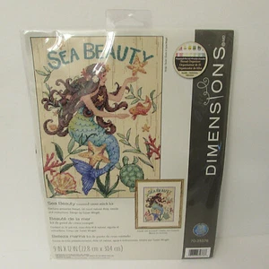 Dimensioni 35376 SEA BEAUTY Kit punto croce nautica sirena tartaruga marina pesce - Foto 1 di 4