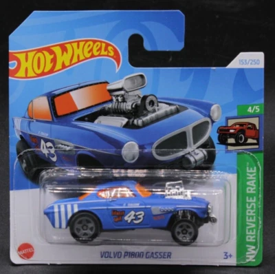 Hot Wheels Volvo V1800 Gasser 153/250 HW Reverse Rake 4/5 Auto 1:64 2024 - Immagine 1 di 2