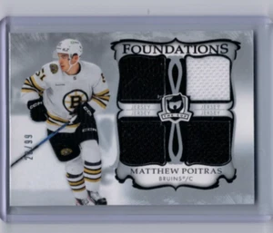 2023-24 Upper Deck The Cup Matthew Poitras Foundations Quad Jersey #'ed 20/99 - Picture 1 of 1
