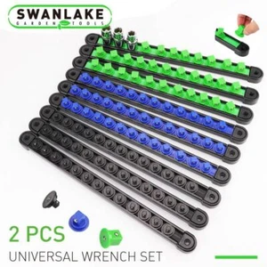 9 Pcs Socket Organizer Holders ABS | 1/4" 3/8" 1/2" 360° Swivel Premium Quality - Picture 1 of 8