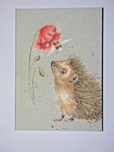 Beautiful WRENDALE A6 Paperback Notebook -"THE HEDGEHOG AND THE BEE" - Picture 1 of 2