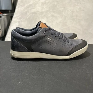 Ecco Street Retro HydromaxStree Golf Shoes Men's 7 EUR 41 Blue Leather Spikeless - Picture 1 of 11