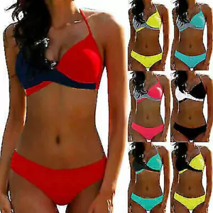 Women Padded Push Up Bikini Set Swimsuit Swimming Swimwear Summer Bathing Suits - Picture 1 of 54