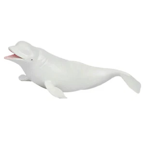 Beluga modello balena PVC simulazione plastica simulazione balena beluga NY9 - Foto 1 di 12