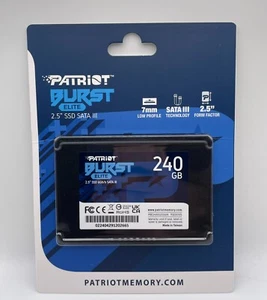 NEW Patriot Burst Elite 240GB 2.5" 7mm SATA3 6GB/s SSD PC/MAC - Picture 1 of 2