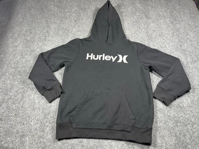 Sudadera con Capucha Hurley Niños Jóvenes XL Manga Larga Pullover Negro Exterior Informal Logo Foto 1 de 4