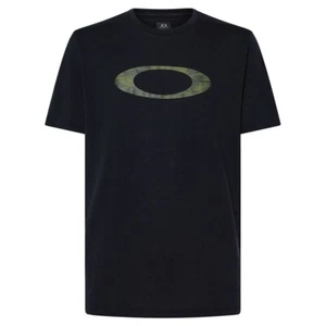 Oakley O-Bold Ellipse Tee Short Sleeve T-Shirt Black/Brush Tiger Green XLarge - Picture 1 of 7