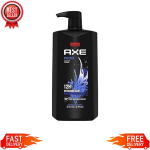 Axe Men's Phoenix Body Wash & Shower Gel with Pump Crushed Mint & Rosemary 32 oz - Picture 1 of 12