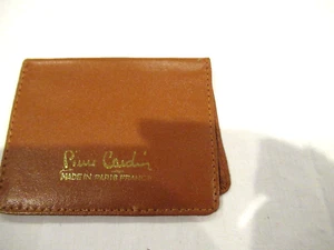 Pierre Cardin brown leather card wallet, made in Paris France - Picture 1 of 7