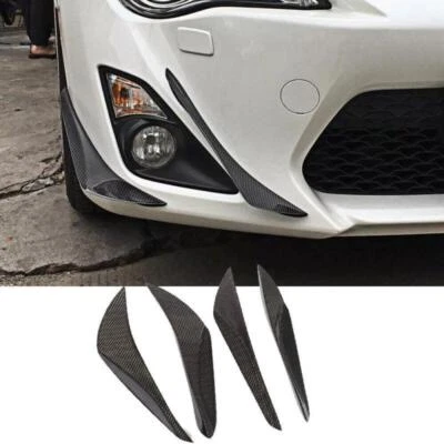 Parachoques delantero de fibra de carbono para Scion FRS GT500 V3 2013-2020 Canards aletas divisorias Foto 1 de 4
