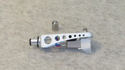 New SME type silver aluminum turntable headshell Audio Technica Phono Cartridge - Image 1 of 4