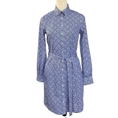 Brooks Brothers Red Fleece Cotton Long Sleeve Shirt Dress Woman’s Size 2  - Image 1 of 4