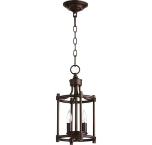 Quorum 6822-2-86 Rossington 8" 2-Light Entry Chandelier in Oiled Bronze - Picture 1 of 2