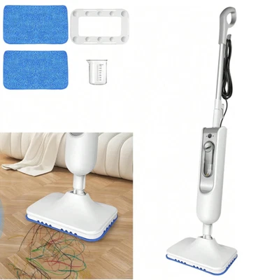 Scopa a Vapore Elettrica Pulitore Manuale Vaporiera Lavapavimenti Tappeti 3500W 2 Velocità - Immagine 1 di 4