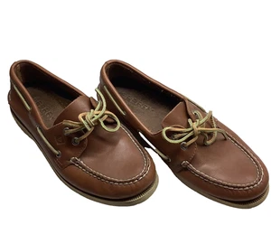 Chaussures bateau Sperry A/O authentiques originales 2 yeux cuir marron homme 10 0532002 - Photo 1/9